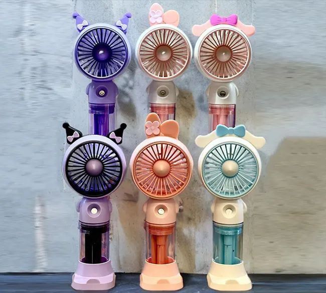 پنکه شارژِی کرومی-ملودی 3 حالته مهپاش