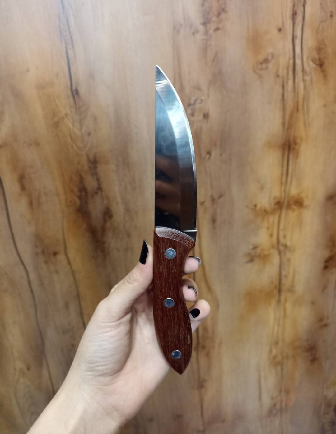 چاقو خنجری دسته چوبی