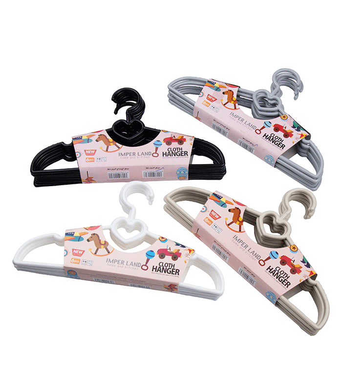 چوب لباس کودک قلبی رنگی برند امپرلند