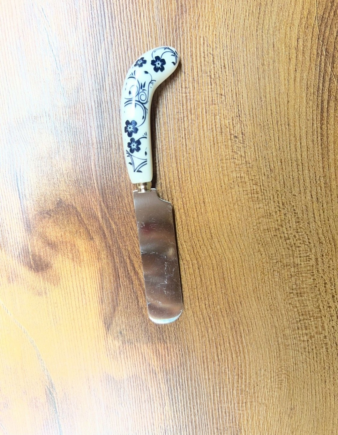 کارد کره خوری کوچک گل آبی