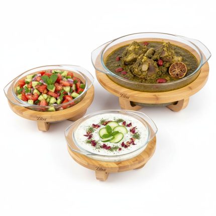 کاسه پایه چوبی صوفیا برند زیباسازان